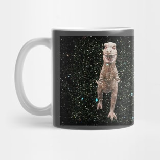 Vintage T Rex toy in space Mug